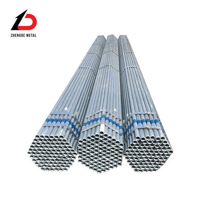 OEM গ্যালভানাইজড স্টিল গোলাকার টিউব ASTM A36 Q235 গ্যালভানাইজড কার্বন স্টিল পাইপ