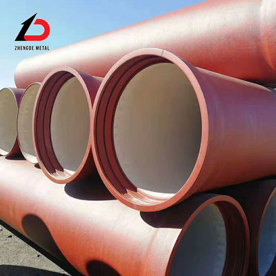 ISO2531 En598 DN80-DN2600 এক নেতৃস্থানীয় নির্মাতারা K9, C40, C30, C25 নমনীয় লোহা পাইপ সস্তা দাম বিক্রয় জন্য