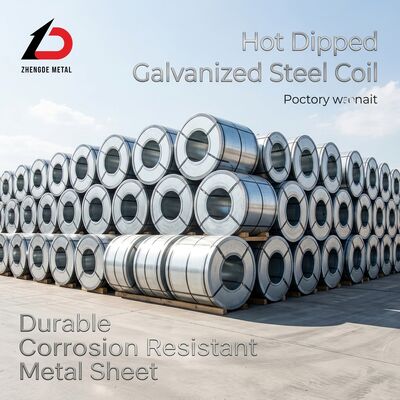 Zero Spangle Galvanized Steel Coil 0.3-2.0mm 600-1250mm Uniform Matte Finish for Painting Applications