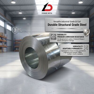 Zero Spangle Galvanized Steel Coil Z60-Z275 SGCC JIS G3302 Skin Passed Surface