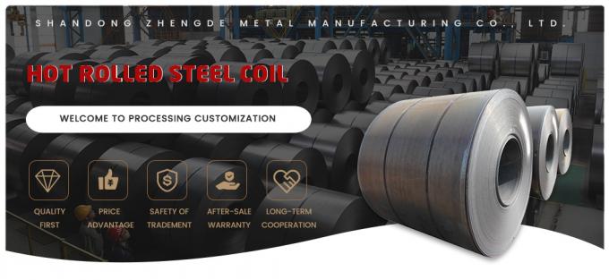 গরম ঘূর্ণিত ASTM A36 কার্বন ইস্পাত কয়েল কালো SPCC S235jr Ms CRC হালকা ঘূর্ণিত 0