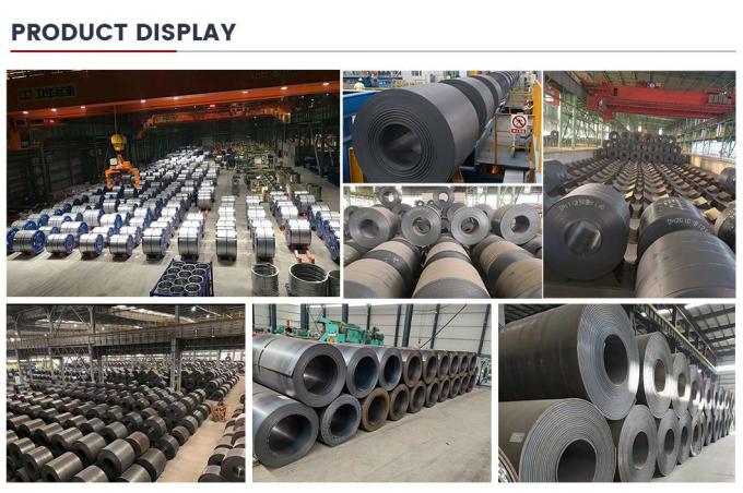 HRC কালো A36 নিম্ন কার্বন ইস্পাত কয়েল Ss400 Q235 Q355 Q345 S275jr গরম ঘূর্ণিত 8