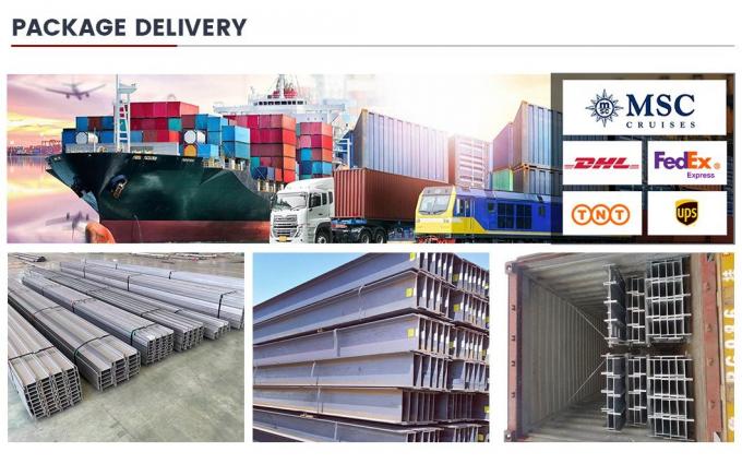কার্বন ইস্পাত H Beam 100mm H Beam বাণিজ্যিক ভবন জন্য ASTM স্ট্যান্ডার্ড 9