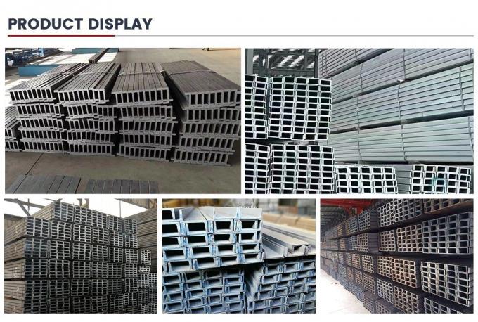 হালকা প্রোফাইল Gi Galvanized En S235jr S275jr S355jr A36 Ss400 Purlin স্ট্রাকচারাল C U নিম্ন কার্বন ইস্পাত চ্যানেল 7