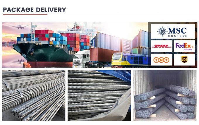 নির্মাণ যন্ত্রপাতি কংক্রিট রাইফারিং বার 6m 12m HRB400 HRB500 গরম ঘূর্ণিত রেবার 10