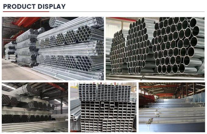 ব্যাসার্ধ 100mm 50mm গ্যালভানাইজড ইস্পাত পাইপ গরম DIP Dx51d Z275 Z100 Z80 7