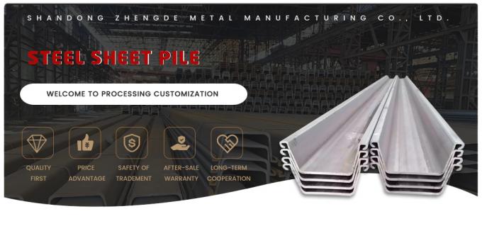 বিল্ডিং নির্মাণ ইস্পাত শীট পিল 400X100X10.5mmx12m 310mm DC01 SPCC 12m 0